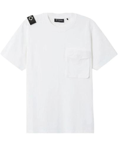 Ma Strum T-shirt con tasca cargo - Bianco