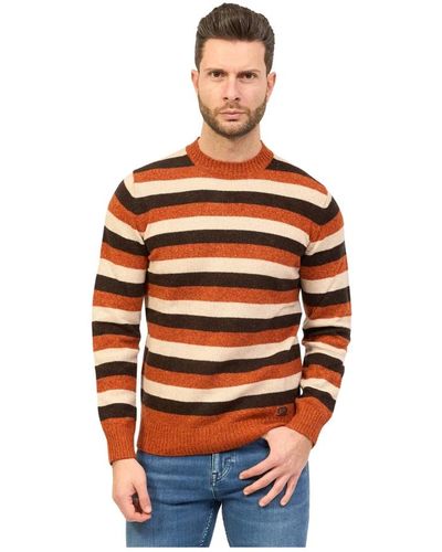 Yes-Zee Knitwear > round-neck knitwear - Orange