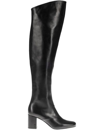 Saint Laurent Over-Knee Boots - Black