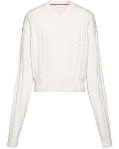 Ferragamo V-Neck Knitwear - White