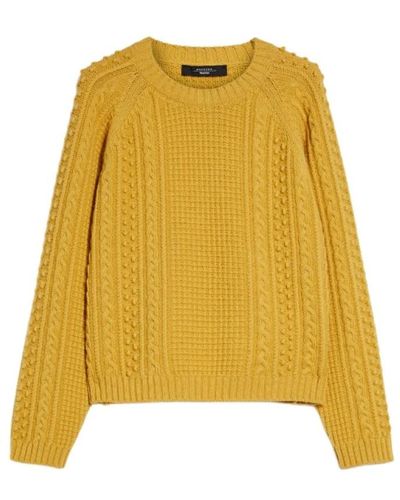 Weekend by Maxmara Knitwear > round-neck knitwear - Jaune