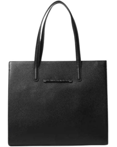 Twin Set Schwarze handtasche mit abnehmbarem riemen