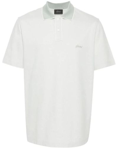 Brioni Tops > polo shirts - Blanc
