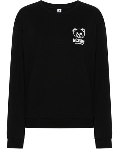 Moschino Sweaters con logo de oso teddy negro
