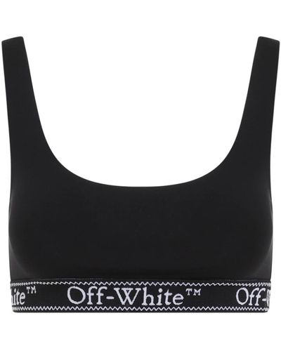 Off-White c/o Virgil Abloh Reggiseno logoband nero bianco