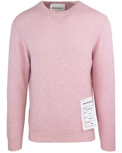 Amaranto Round-Neck Knitwear - Pink