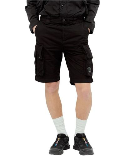 C.P. Company Cargo twill shorts - Schwarz