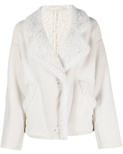 Salvatore Santoro Jackets > faux fur & shearling jackets - Blanc