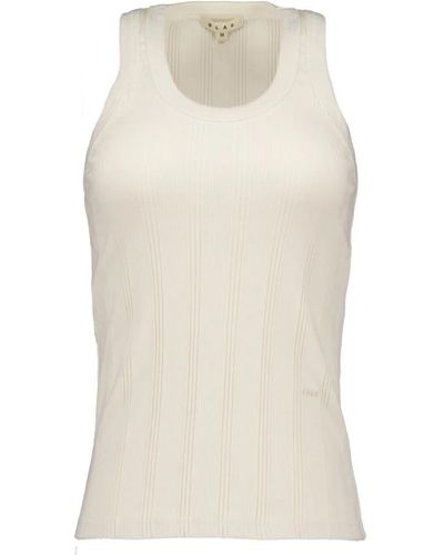 OLAF HUSSEIN Sleeveless Tops - Natural