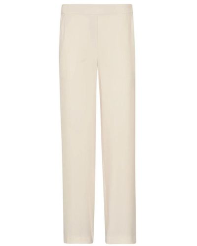 P.A.R.O.S.H. Straight Trousers - Natural