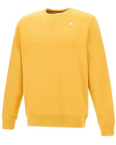 K-Way Gelber pullover für männer