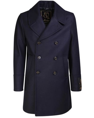 Sealup Double-Breasted Coats - Blue