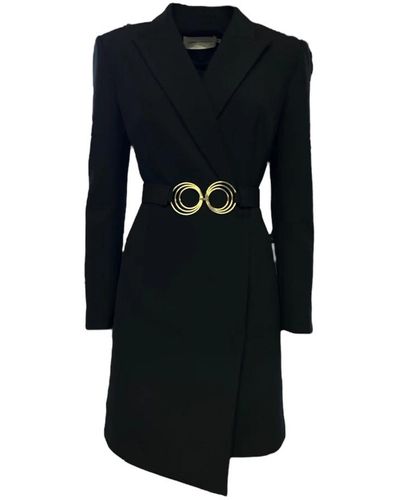 SIMONA CORSELLINI Belted Coats - Black