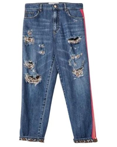 Blugirl Blumarine Jeans > cropped jeans - Bleu