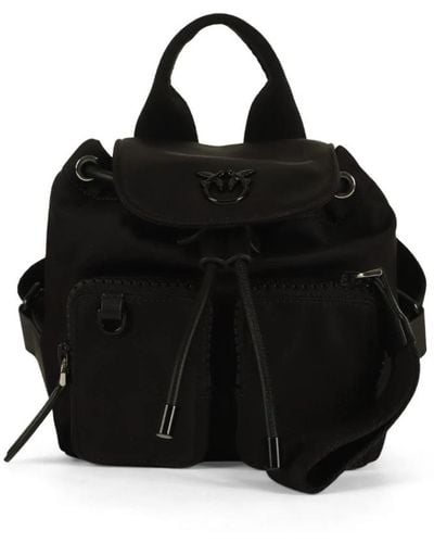 Pinko Taschenrucksack mit clipverschluss - Schwarz