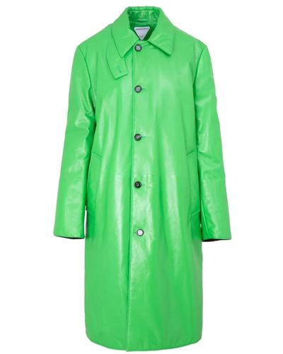 Bottega Veneta Coats > single-breasted coats - Vert