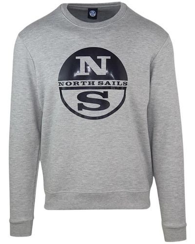 North Sails Baumwollmischung rundhalsausschnitt sweatshirt - Grau