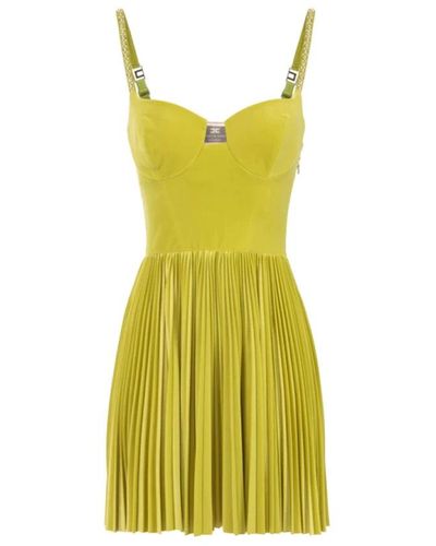Elisabetta Franchi Short Dresses - Yellow