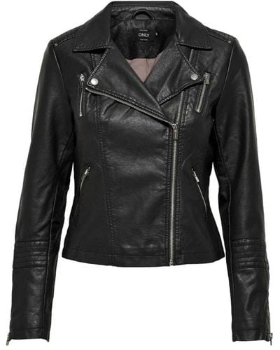 ONLY Leather Jackets - Black