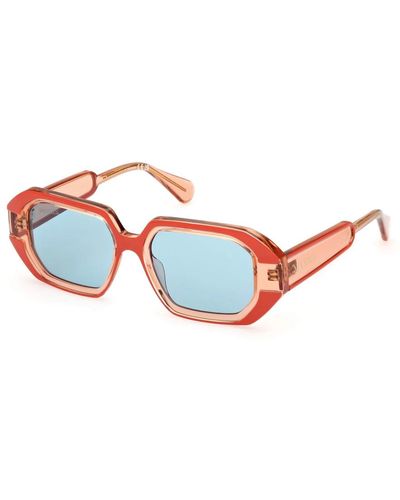 MAX&Co. Sonnenbrille quadratisch transparent - Blau