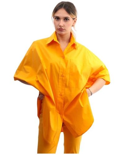 Liviana Conti Blouses & shirts > shirts - Orange
