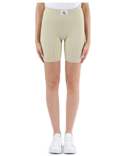 Calvin Klein Short Shorts - Natural