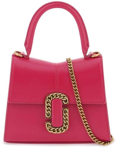 Marc Jacobs Mini top griff lederhandtasche - Pink