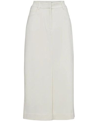 Copenhagen Muse Elegante falda tailor jet stream - Blanco