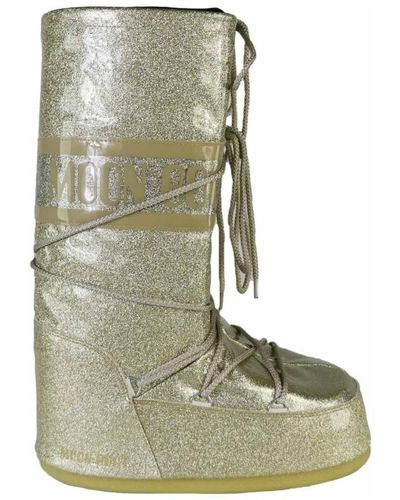 Moon Boot Stivali icon glitter oro - Verde