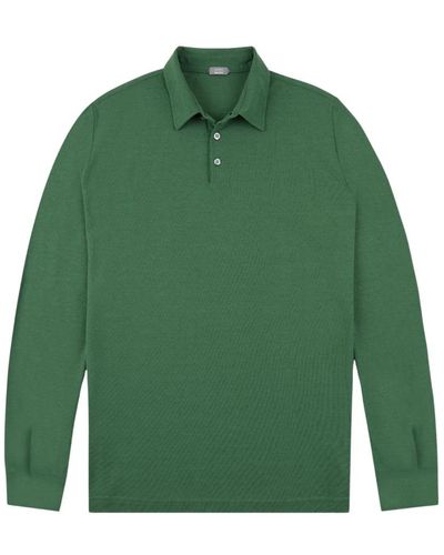 Zanone Polo Shirts - Green