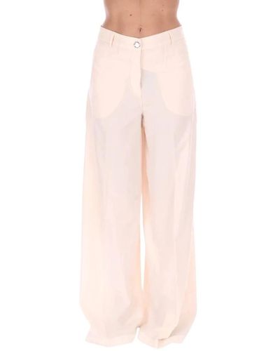 Pinko Wide trousers - Rosa