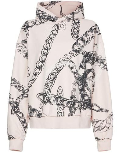 Zoe Karssen Levi chain allover printed hoodie - Rosa