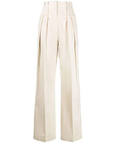 IRO Straight trousers - Blanco