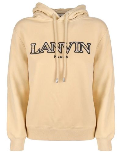 Lanvin R sweatshirt - regular fit - kaltes wetter - 100% baumwolle - Natur