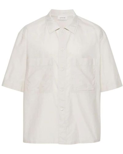 Lemaire Short Sleeve Shirts - White
