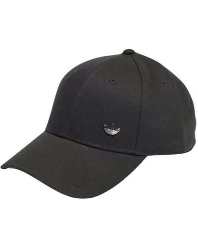 adidas Originals Metallic trefoil baseball cap nero