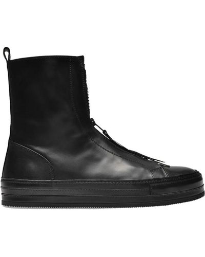 Ann Demeulemeester Reyers sneakers in leather - Nero