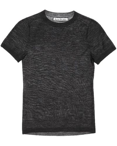 Acne Studios Tops > t-shirts - Noir