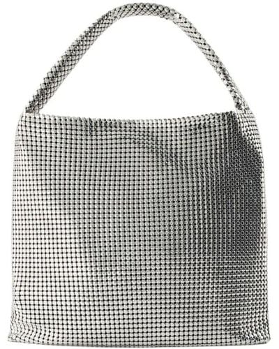Rabanne Pixel tote bag - aluminium - silber - Grau