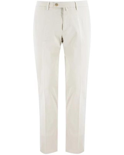 Luigi Borrelli Napoli Slim-Fit Trousers - White
