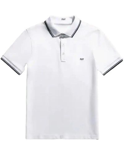 Fay Polo shirts - Weiß