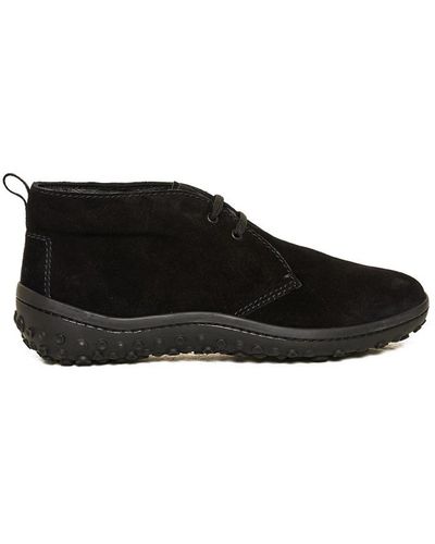Car Shoe Lace-Up Boots - Black