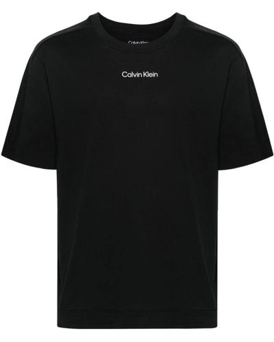 Calvin Klein Sportliches schwarzes t-shirt mit logo-print