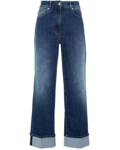 Peserico Wide Jeans - Blue