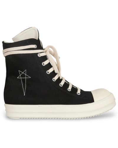 Rick Owens Pentagramma sneakers alte - Nero
