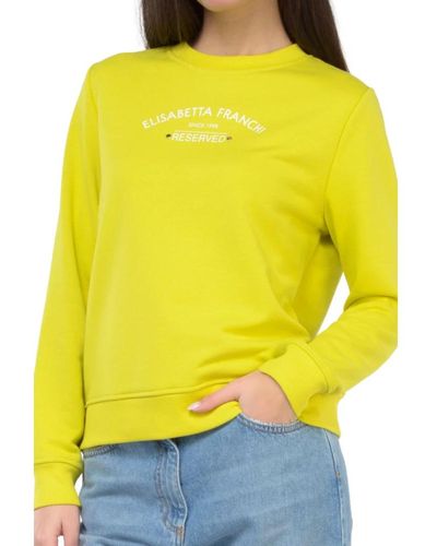 Elisabetta Franchi Sweatshirts & hoodies > sweatshirts - Jaune