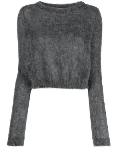 Alberta Ferretti Round-Neck Knitwear - Black