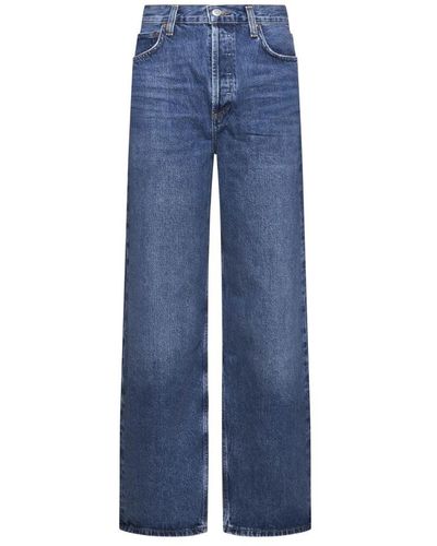 Agolde Tief sitzende baggy jeans - Blau