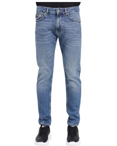 Versace Indigo narrow dundee fit denim jeans - Blu