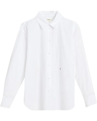Bellerose Camisa de algodón de gasteo - Blanco